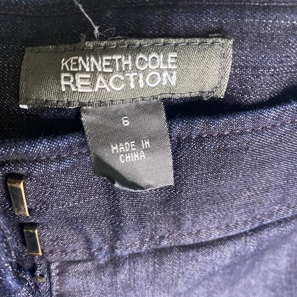 Kenneth Cole Reaction Dark Denim Bootcut Flare Pants - Picture 8 of 10